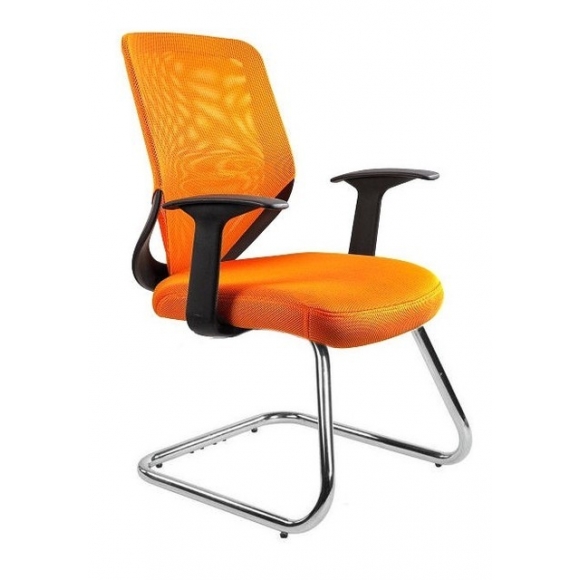 MOBI SKID krzesło konferencyjne pomarańczowe